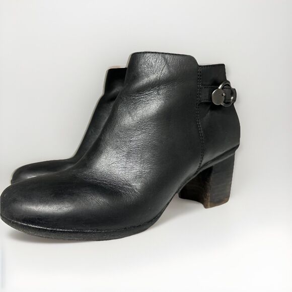 Dansko Perry Black Waterproof Leather Ankle Boots Women's 7.5 - 8 / EU38 Booties - Picture 4 of 11
